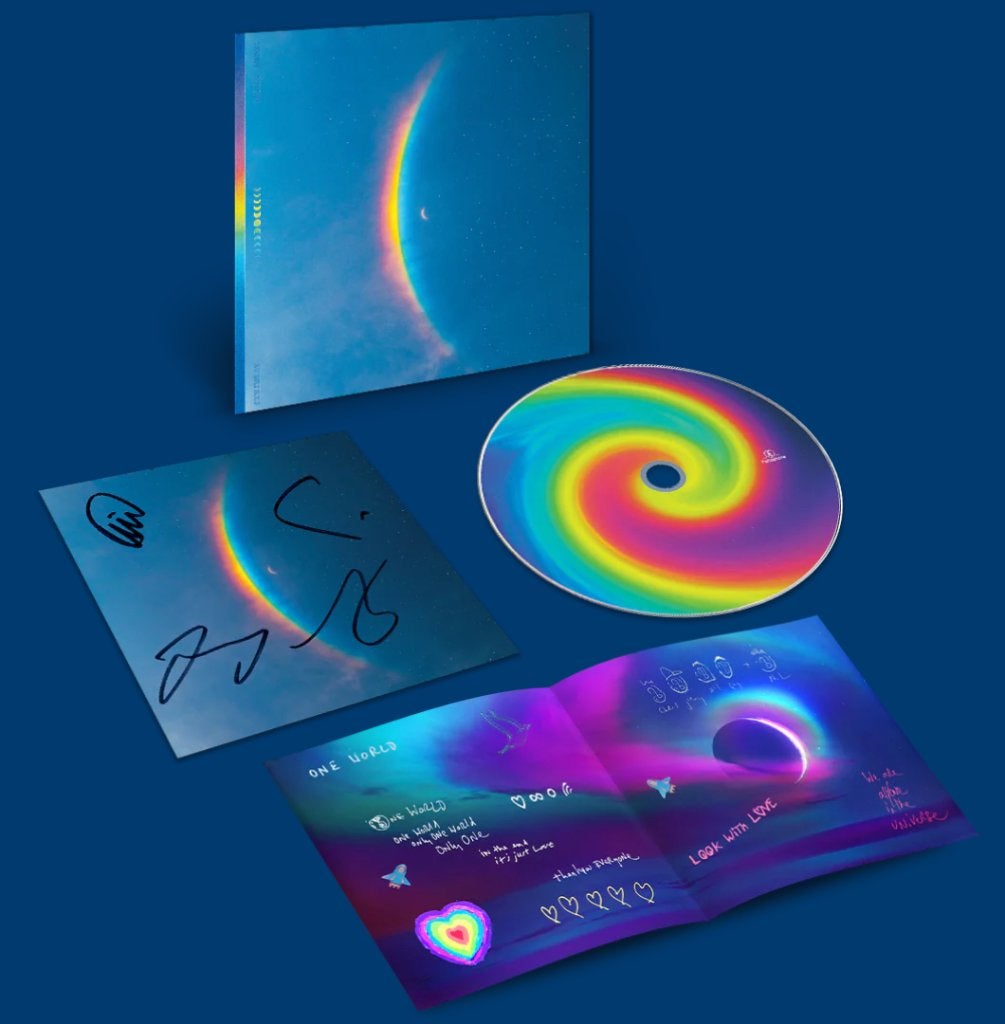 Cd Coldplay Moon Music 1st First Edition SIGNED NIEUW, Pop, Ophalen of Verzenden, Nieuw in verpakking, Digipak