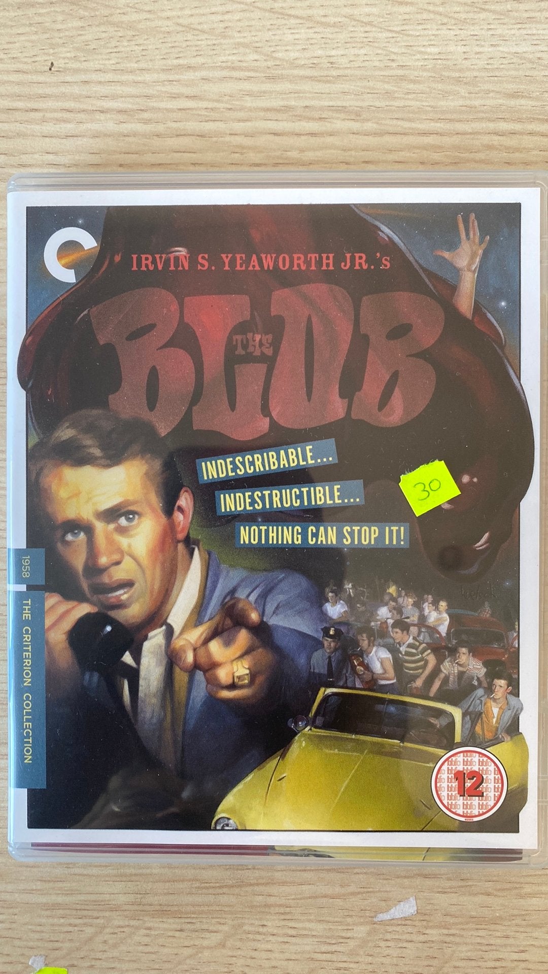 The blob blu ray criterion, Ophalen of Verzenden, Zo goed als nieuw, Horror