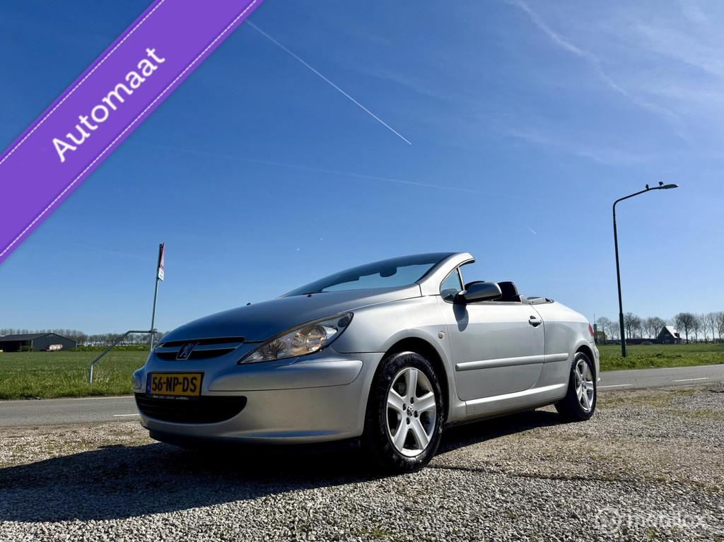 Peugeot 307 CC 2.0-16V Automaat, 148.000 km NAP, Leer, Auto's, Gebruikt, 4 cilinders, Cabriolet, 4 stoelen