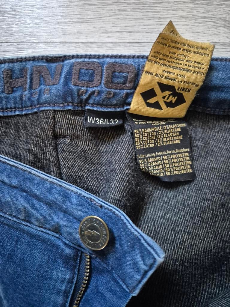 Damens motor spijkerbroek John Doe, Ophalen of Verzenden, Tweedehands, Broek | textiel, John Doe