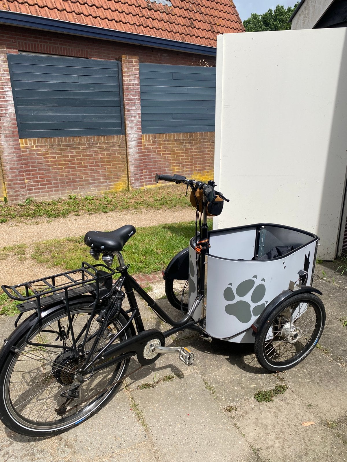 Nihola bakfiets / hond electrisch te koop., Ophalen, Zo goed als nieuw, Goederen
