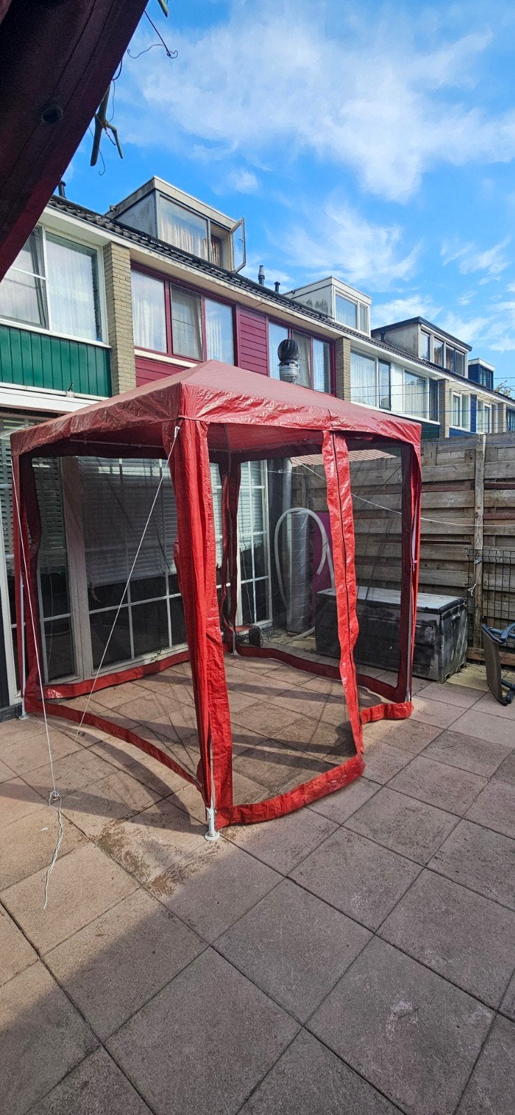 Partytent 2x2m met vliegenhor en rits - Ideaal voor jacuzzi, Ophalen