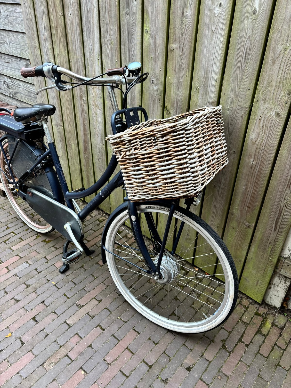 Gazelle cortina E-U4 elektrische fiets met mand -, Fietsen en Brommers, Elektrische fietsen, Ophalen, Gebruikt, 47 tot 51 cm, 50 km per accu of meer