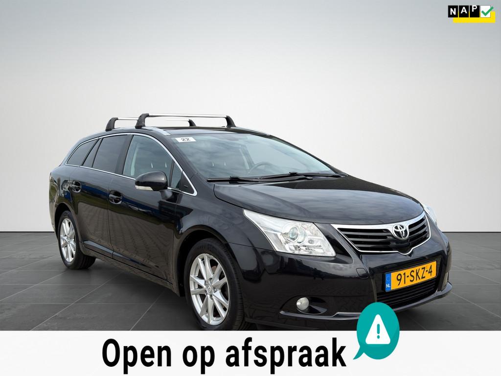 Toyota Avensis Wagon 1.8 VVTi Automaat|Clima|Navi|Camera|NAP, Auto's, Toyota, Euro 5, 15 km/l, 4 cilinders, Zwart