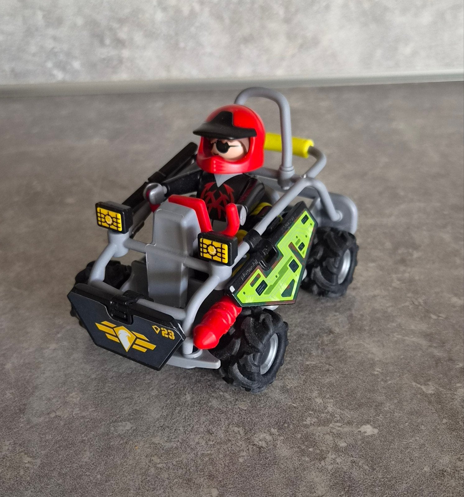 Playmobil Buggy met Coureur - complete set, Ophalen of Verzenden, Zo goed als nieuw