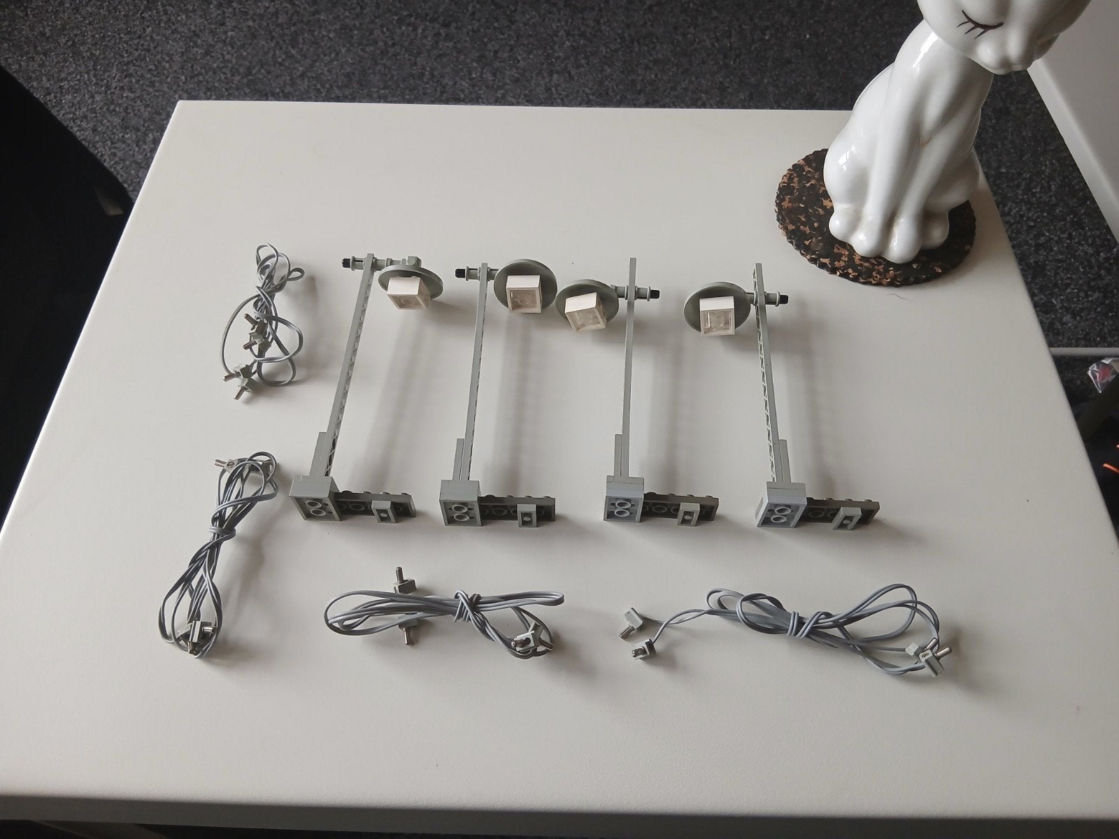 Lego nr 7867    12 volt lichtmasten, Gebruikt, Lego, Ophalen of Verzenden, Compleet
