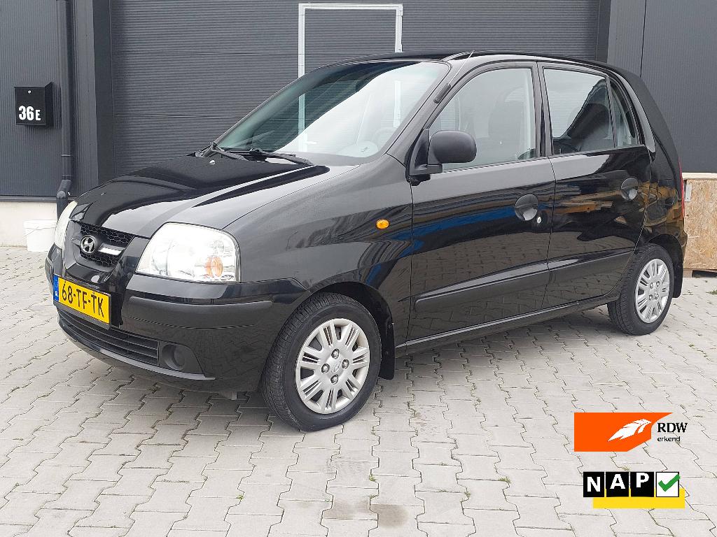 Hyundai Atos 1.1 2006 1e eig airco 43382km NAP ZOMERKORTING!, Voorwielaandrijving, Stof, 31 €/maand, 4 cilinders
