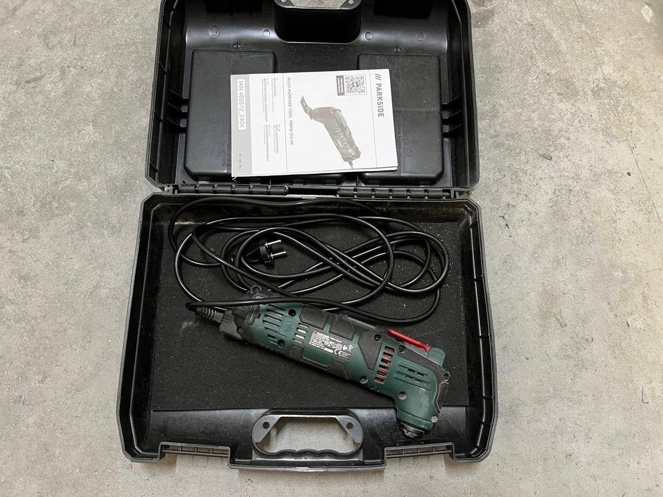 Parkside PMFW 310 H5 elektrisch multifunctioneel gereedschap, Ophalen of Verzenden, Zo goed als nieuw, Multitool, Parkside