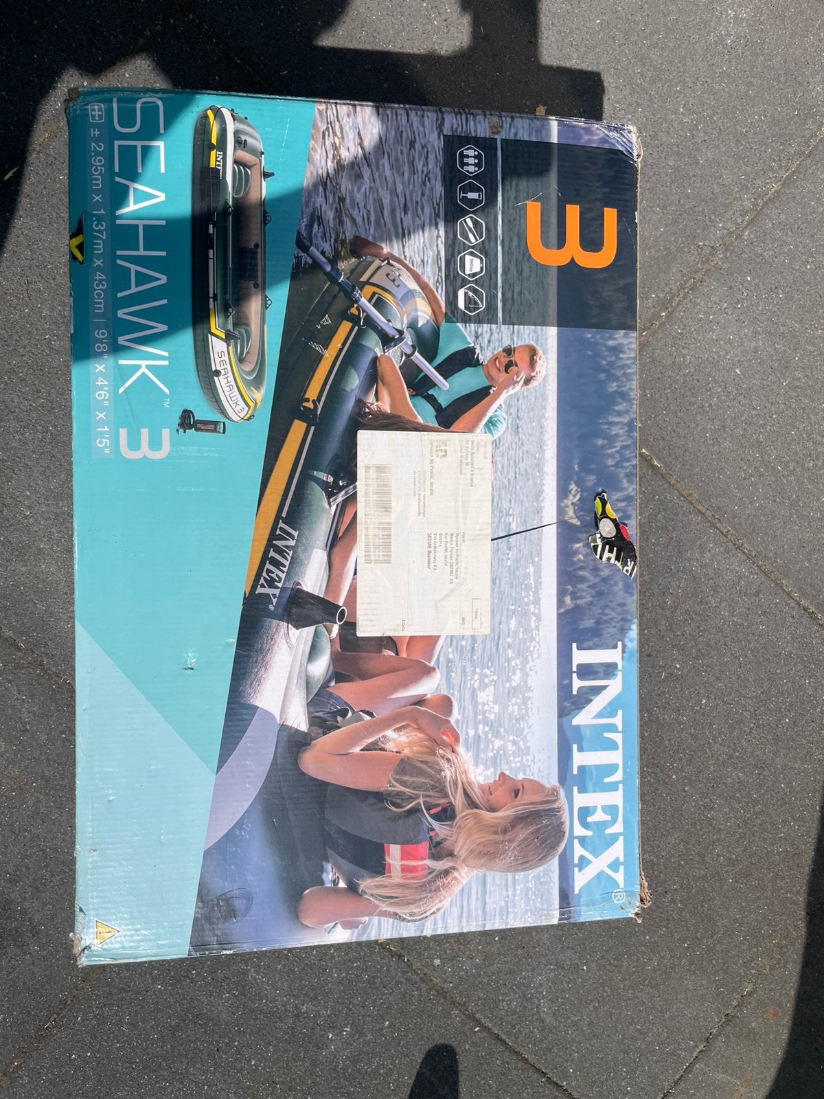 Intex rubber boot seahawk 3, Ophalen, Zo goed als nieuw