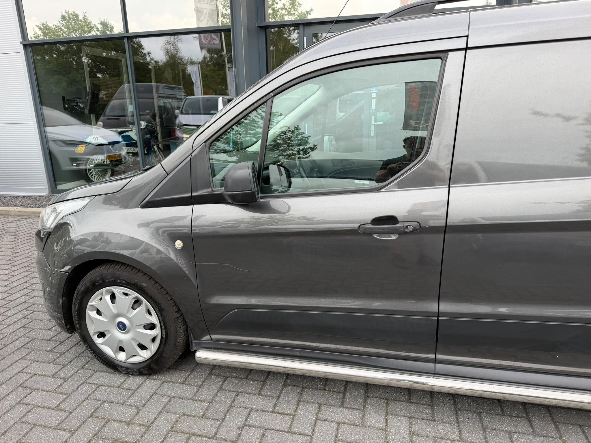Ford Transit Connect 1.5 EcoBlue L2 Trend zijschade l automa, Auto's, Gebruikt, Euro 6, 4 cilinders, 1389 kg