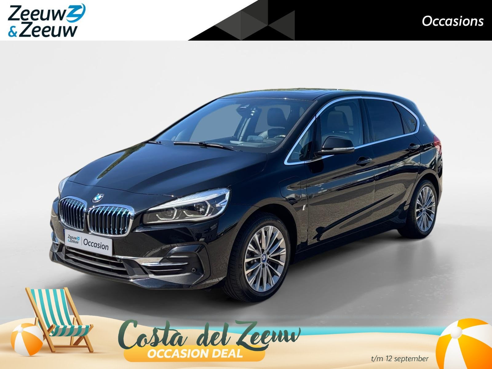 BMW 2-serie Active Tourer 225xe iPerformance High Executive, Automaat, Gebruikt, Zwart, Bedrijf