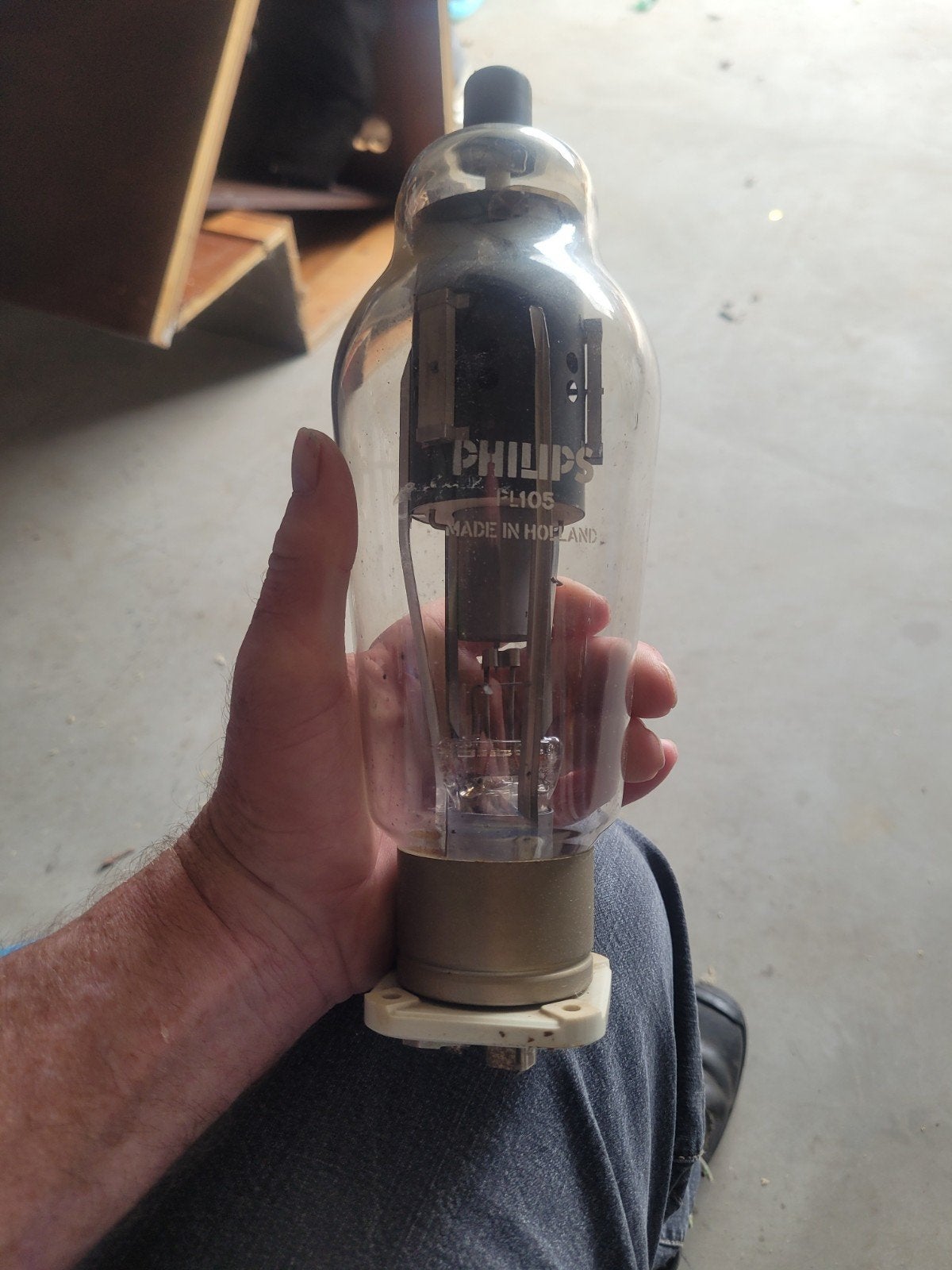 Philips PL105 radiobuis - Vintage buis, Ophalen
