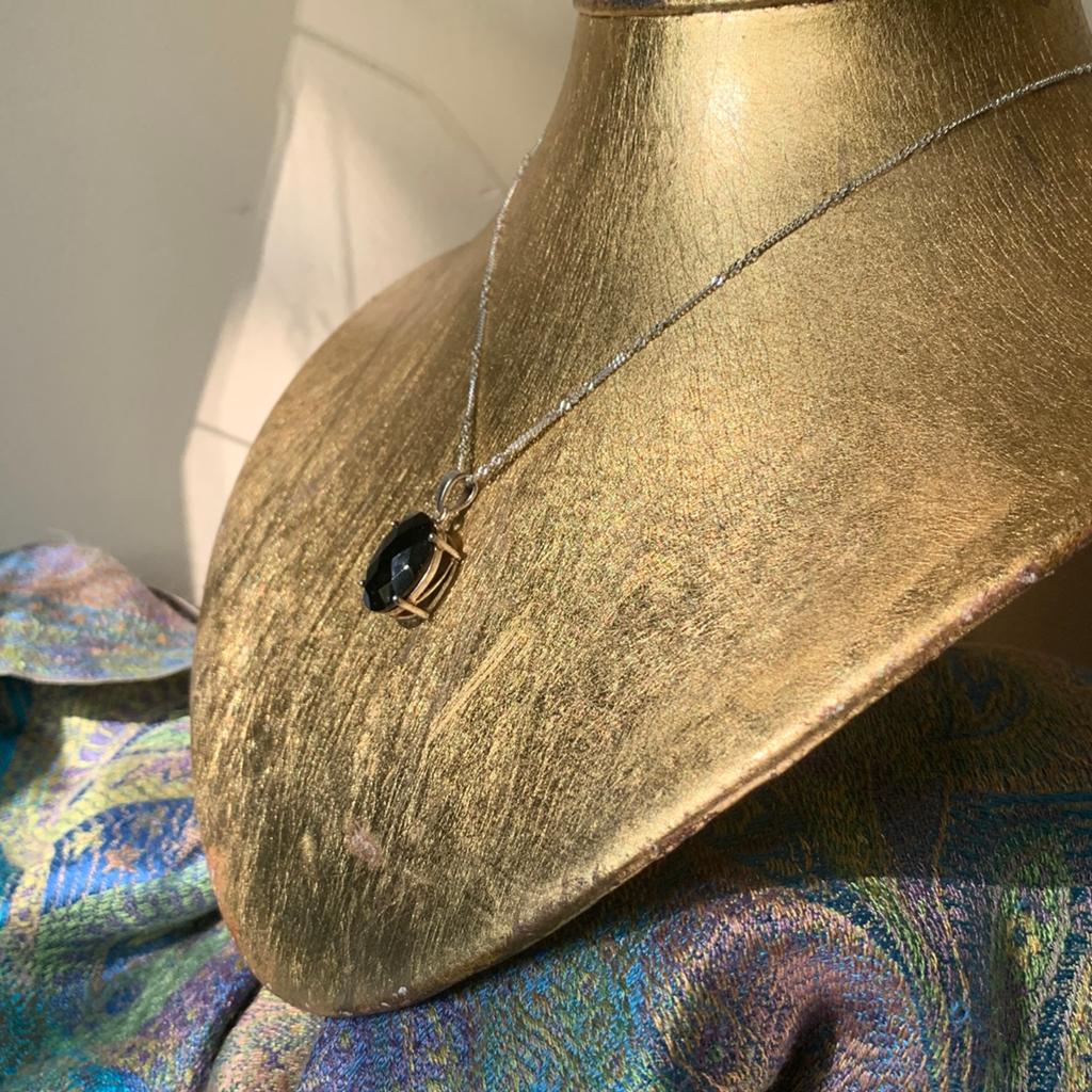Rookkwarts morion hanger beschermt transformatie SALE, Zwart, Nieuw, Ophalen of Verzenden, Met edelsteen
