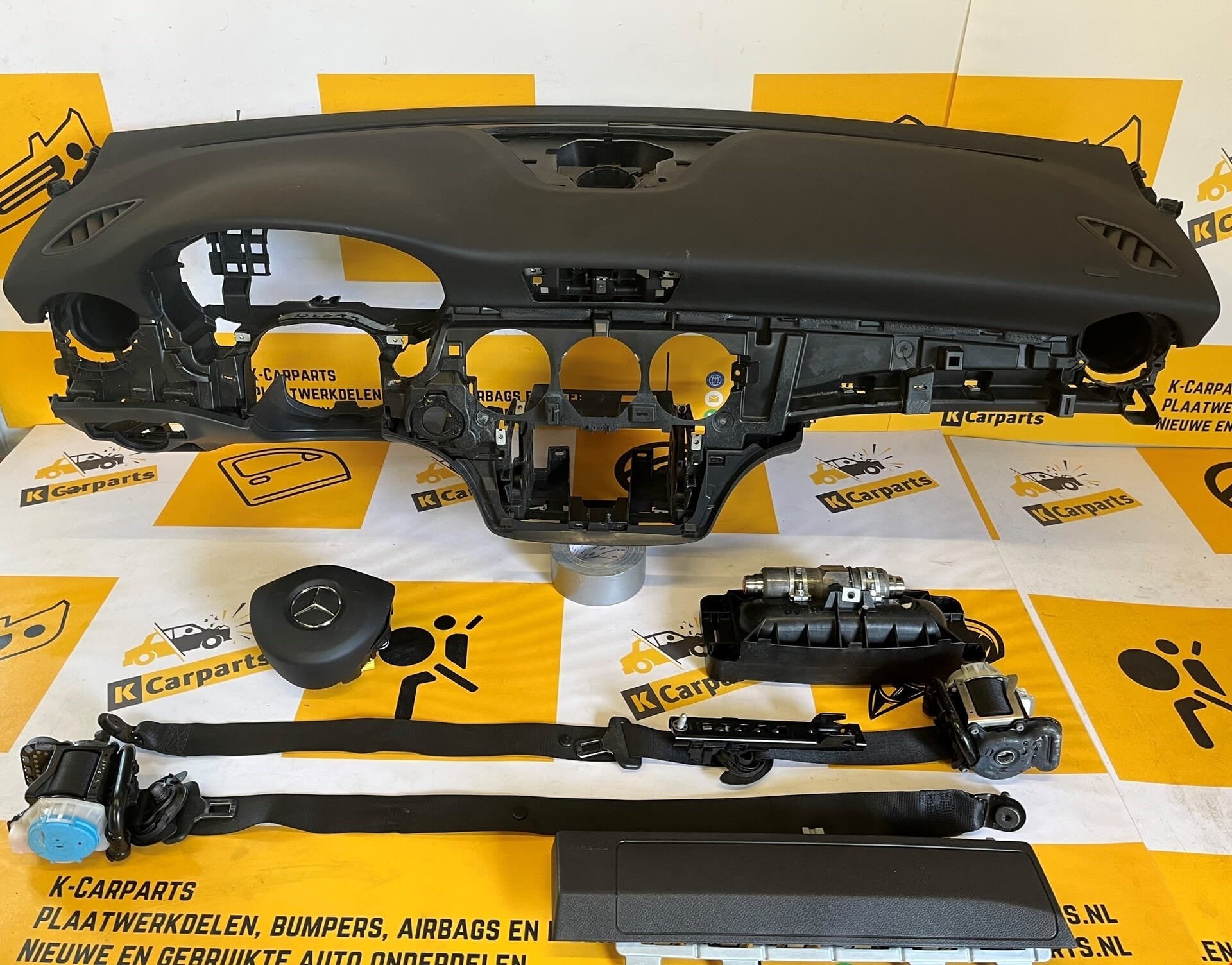 Airbagset Mercedes A Klasse W176 Dashboard Set 2012-2018, Gebruikt, Mercedes-Benz AG, Mercedes-Benz, Ophalen of Verzenden