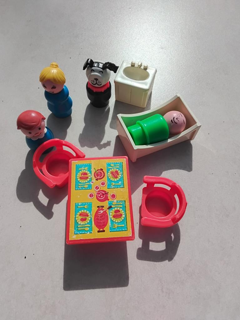 Vintage Fisher-Price Little People Speelset met Figuren, Kinderen en Baby's, Speelgoed | Fisher-Price, Ophalen of Verzenden, Gebruikt