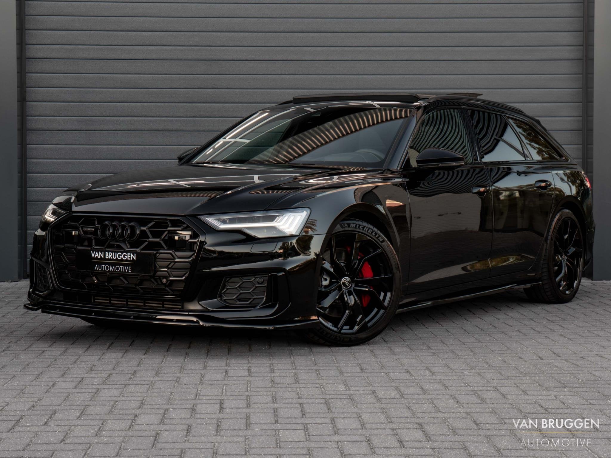 Audi A6 Avant 55 TFSI e quattro S-Line Pano Softclose 360 B&, Gebruikt, 4 cilinders, Zwart, Plug-in hybride