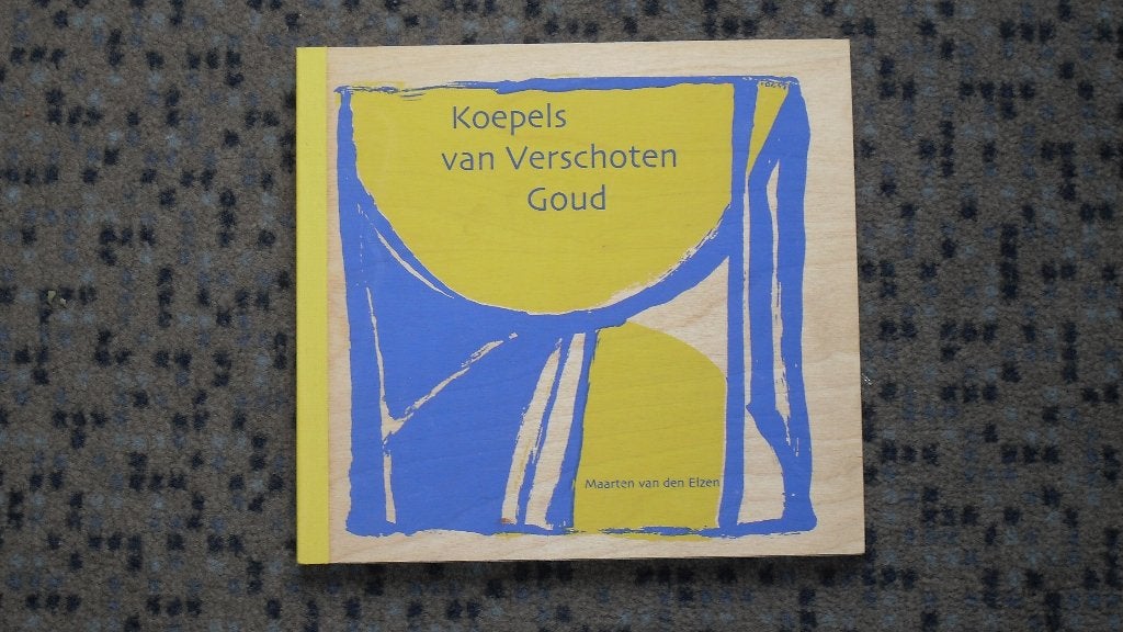 Maarten van den Elzen ; boek met originele zeefdruk, Ophalen of Verzenden, Zeefdruk