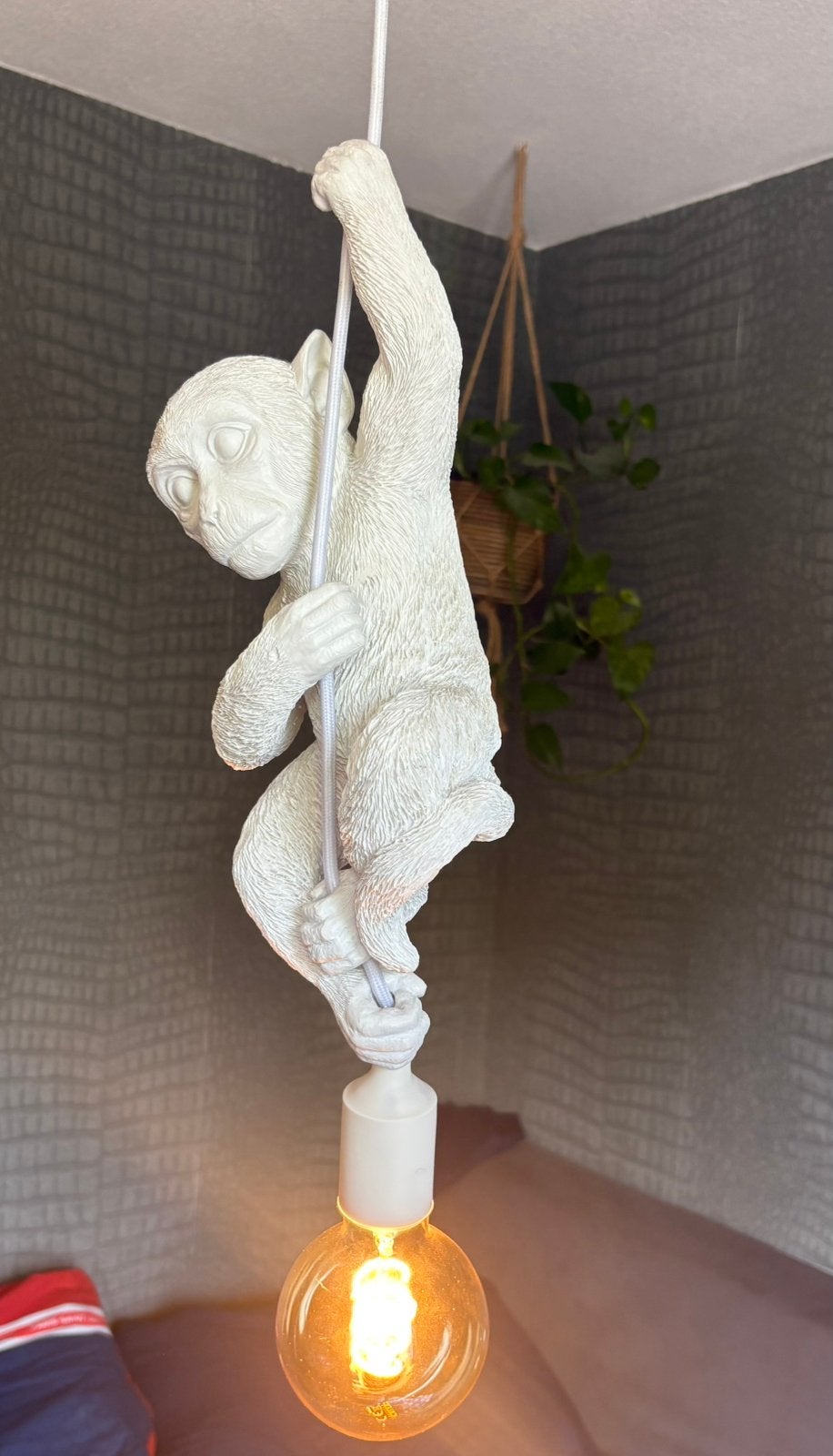 Hanglamp aap, wit, kinderkamer, trendhopper, zgan, Huis en Inrichting, Ophalen of Verzenden, Zo goed als nieuw