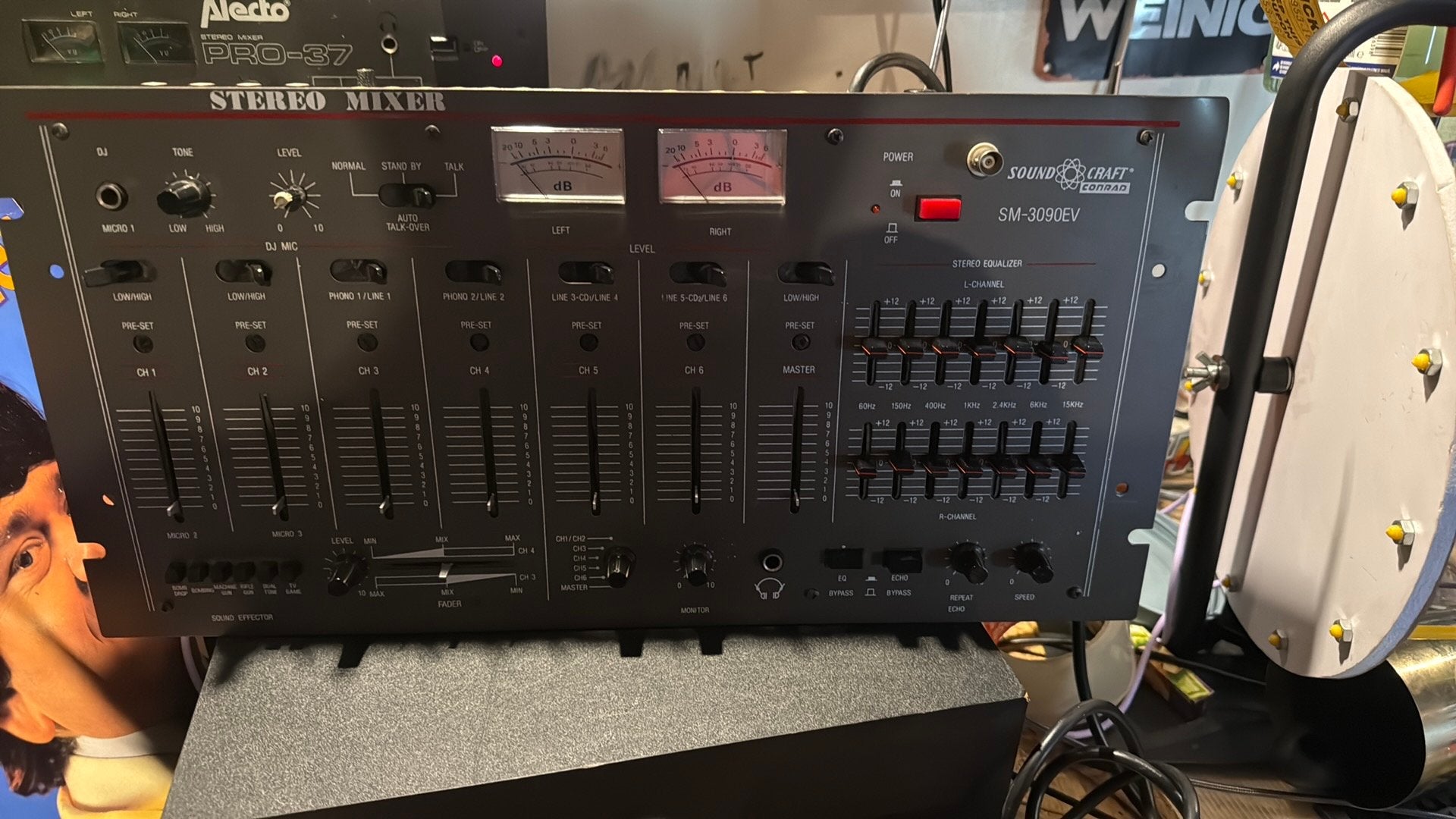 Soundcraft conrad sm3090ev, Ophalen of Verzenden, Gebruikt, 5 tot 10 kanalen, Microfooningang