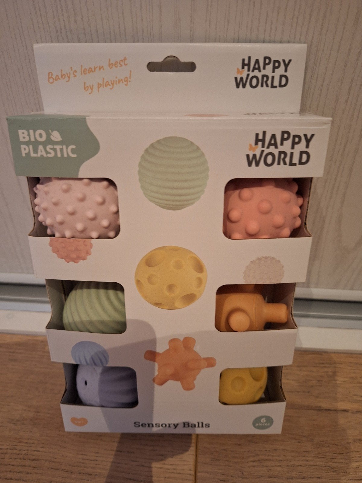 Happy World Motoriek en Zintuigballen bio plastic NIEUW, Ophalen of Verzenden, Nieuw, Overige typen