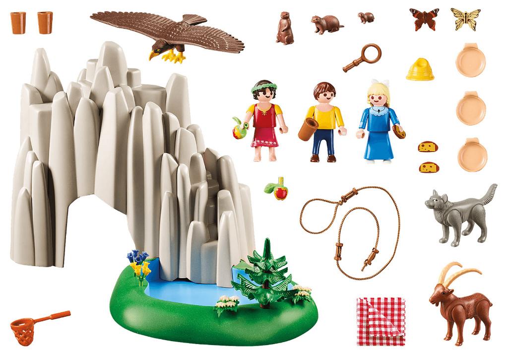 PLAYMOBIL 70254 Heidi bij het Bergmeer 74 delig, Ophalen of Verzenden, Nieuw