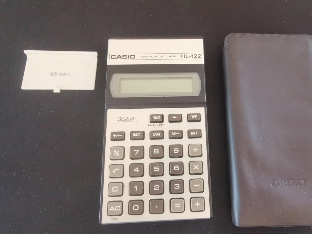 Casio computer co HL-122 vintage calculator / rekenmachine, Ophalen of Verzenden