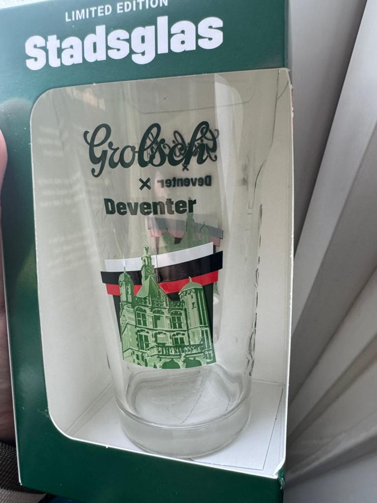 Grolsch Deventer Stadsglas - Limited Edition, Ophalen of Verzenden