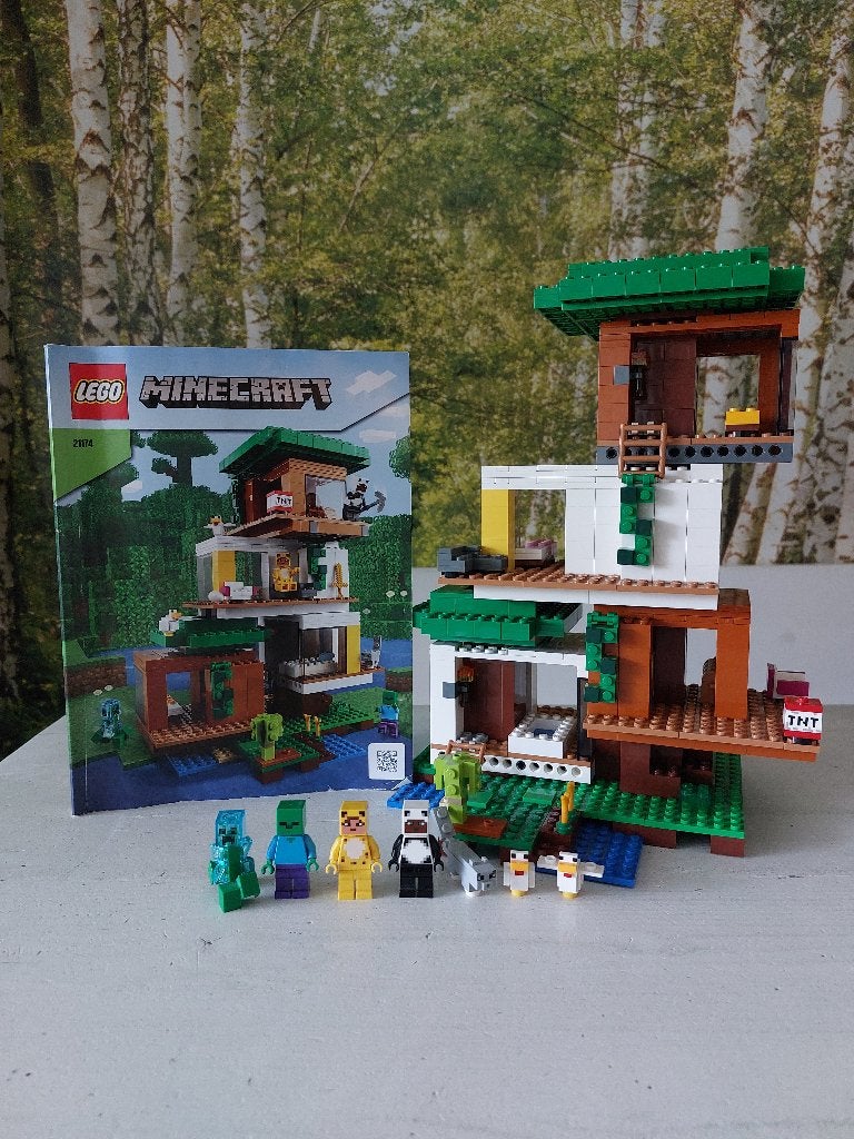 Lego Minecraft Modern Treehouse 21174, Minecraft, Lego, Ophalen of Verzenden, Complete set