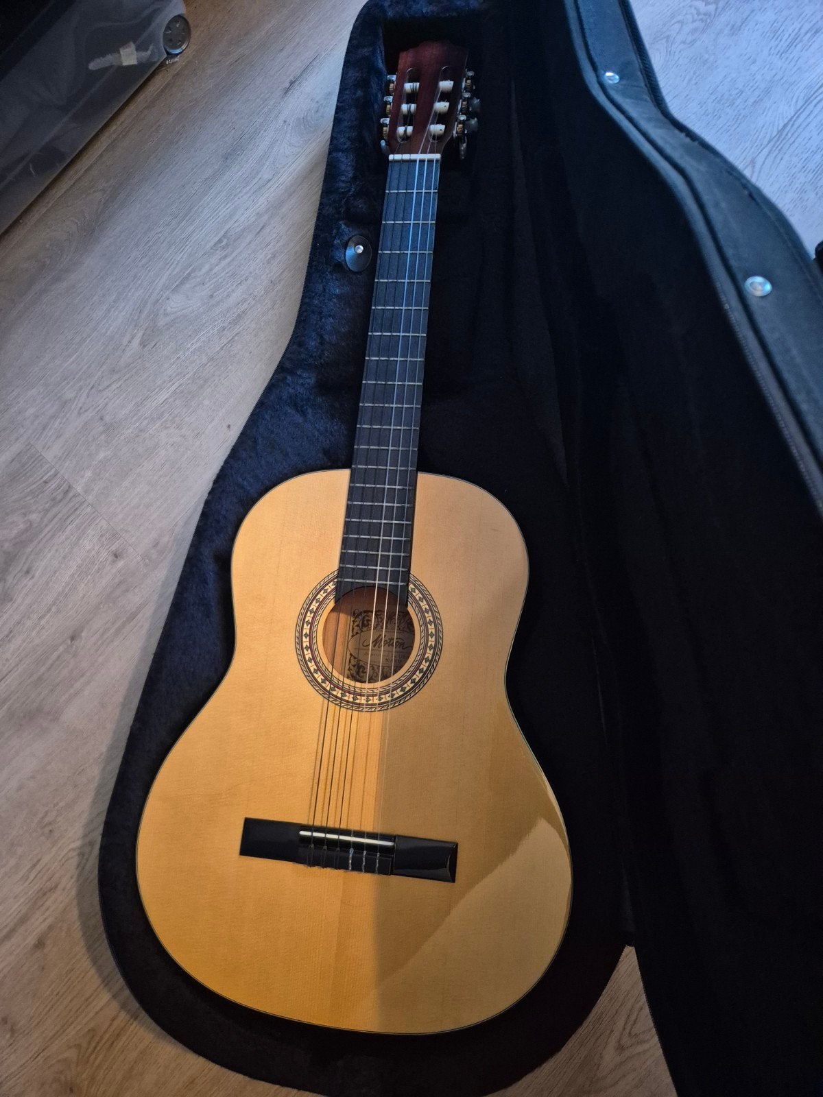 Motion TC-901VP klassieke gitaar met stevige draagtas, Muziek en Instrumenten, Ophalen, Zo goed als nieuw, Klassieke of Spaanse gitaar