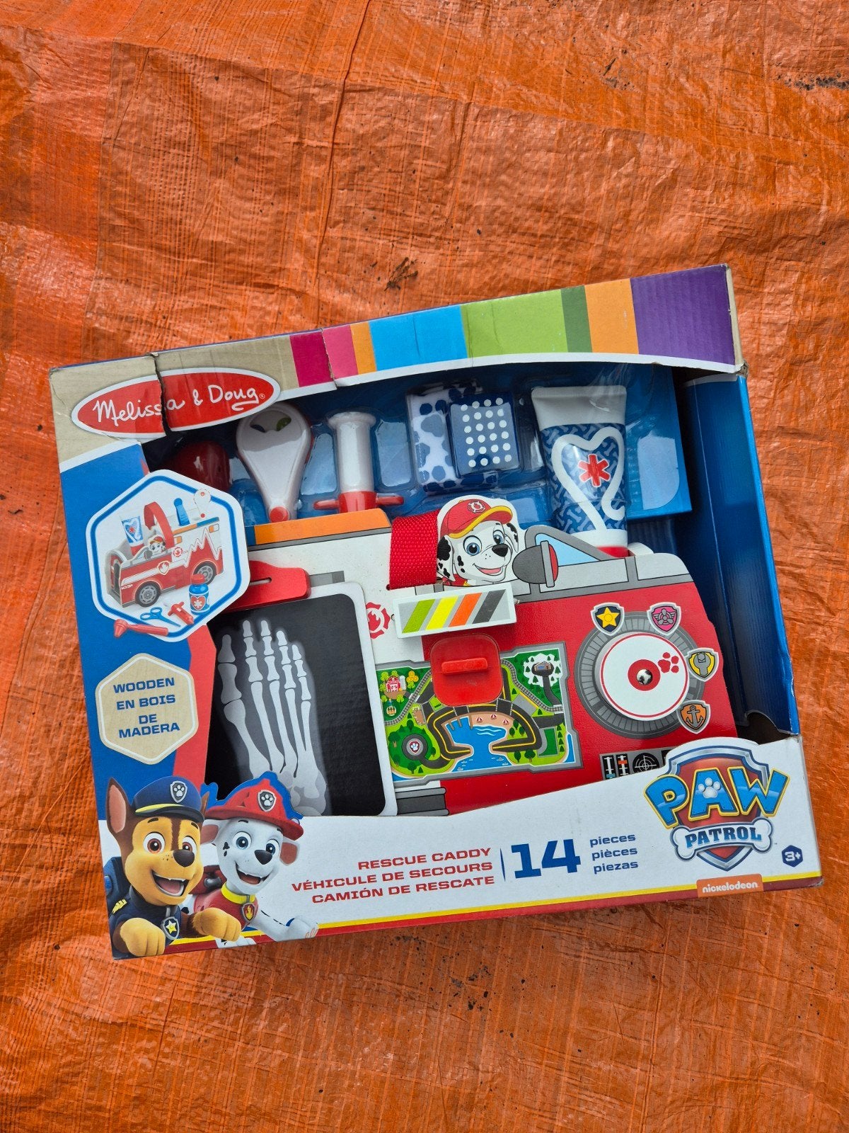 Melissa & Doug Paw Patrol Houten Reddingswagen Speelset, Kinderen en Baby's, Speelgoed | Overig, Ophalen of Verzenden, Jongen of Meisje