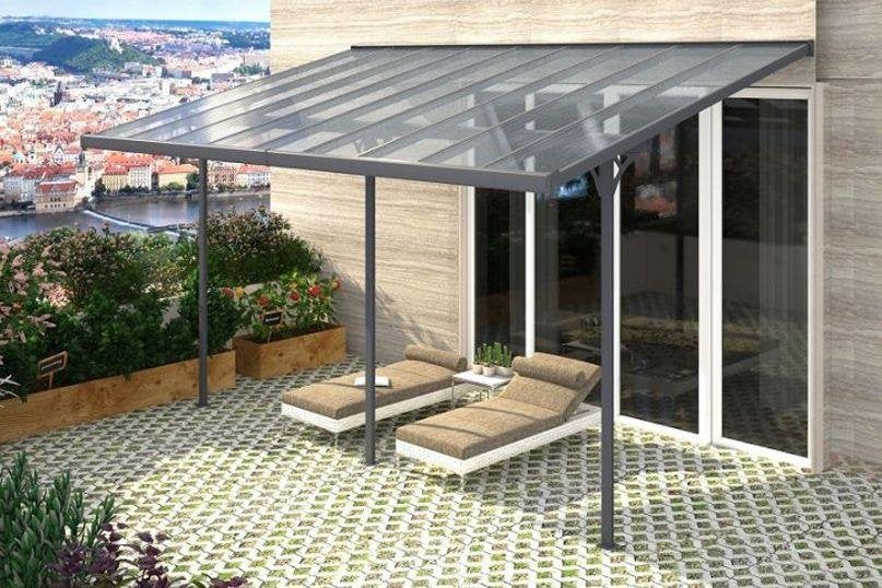 Livingdream veranda 618x305 cm LAATSTE STUKS! SPOTGOEDKOOP!, Tuin en Terras, Ophalen of Verzenden, Nieuw, Veranda