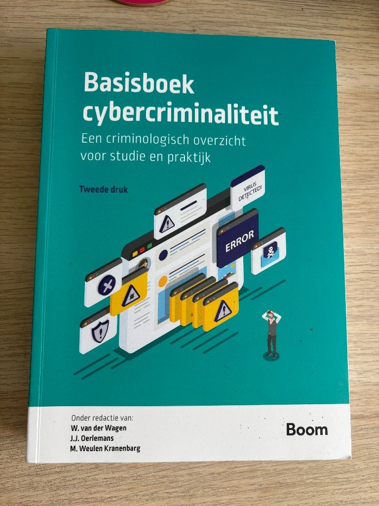 Basisboek cybercriminaliteit TWEEDE druk NIEUW studieboek, Nieuw, Diverse auteurs, Ophalen of Verzenden, WO