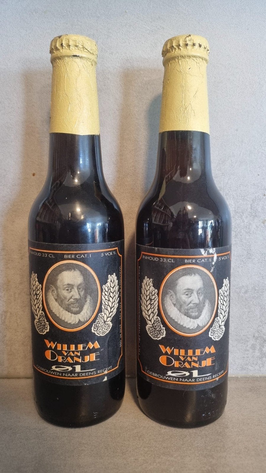 Willem van Oranje set: Brouwer Walton, Oss - tht wk '94, Verzamelen, Biermerken, Ophalen of Verzenden, Zo goed als nieuw, Flesje(s)