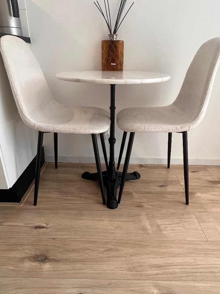 Bistro tafeltje, Ophalen, Overige materialen, 100 tot 150 cm, Rond