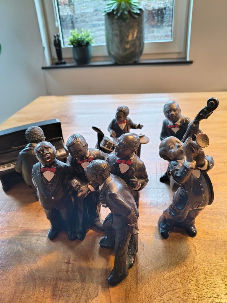 Vintage Aenesco Parastone Jazz beeldjes 1990 punt gaaf, Verzamelen, Beelden en Beeldjes, Zo goed als nieuw, Overige typen, Ophalen of Verzenden