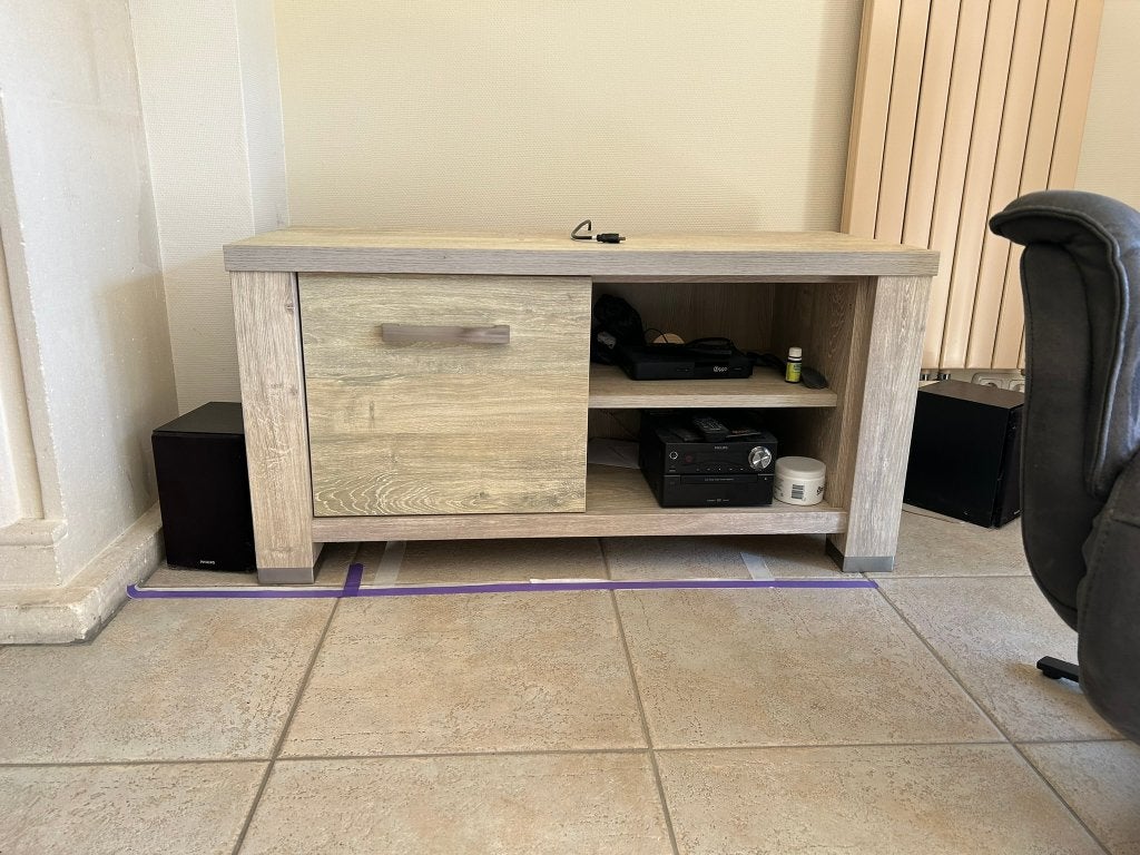 Lamulux TV-Kast, Ophalen, 100 tot 150 cm, Zo goed als nieuw, Minder dan 100 cm