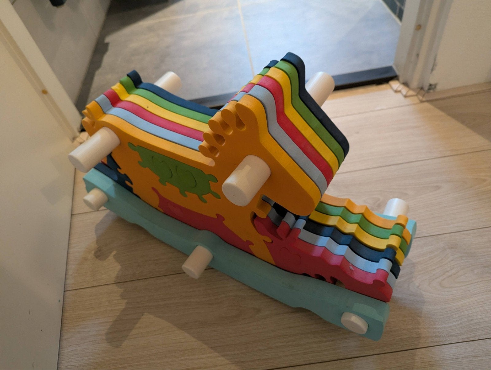 foam hobbelpaard, Ophalen, Gebruikt