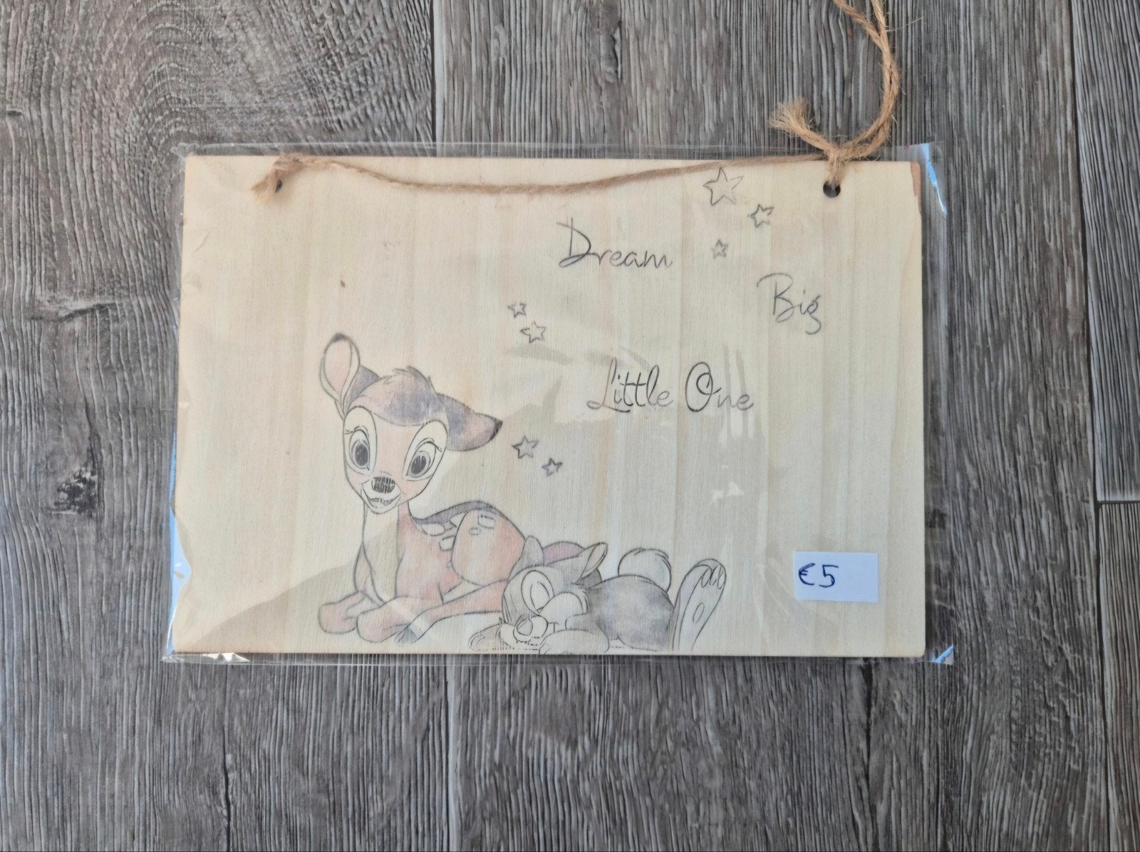 Disney Stampertje/Bambi decoratie, Ophalen of Verzenden, Nieuw, Plaatje of Poster