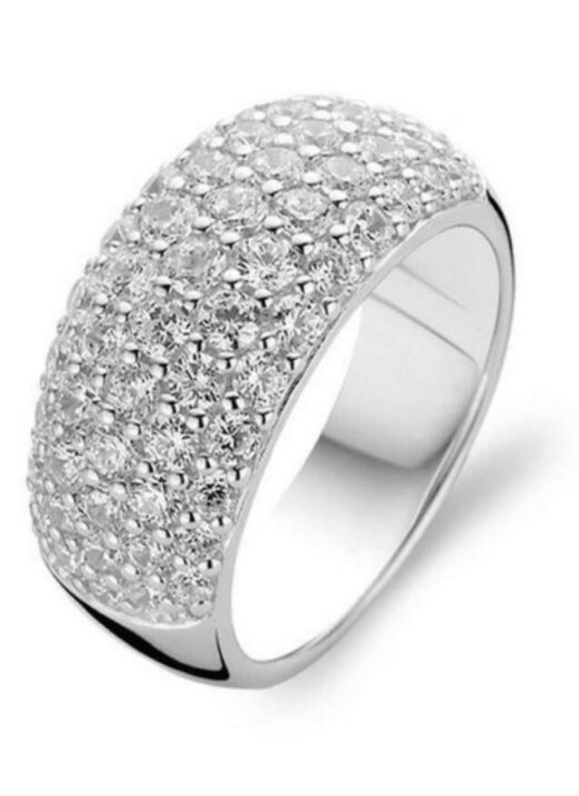 Zilveren Ti Sento Milano ring, maat 52, Ophalen of Verzenden, Dame, Zilver, Zilver