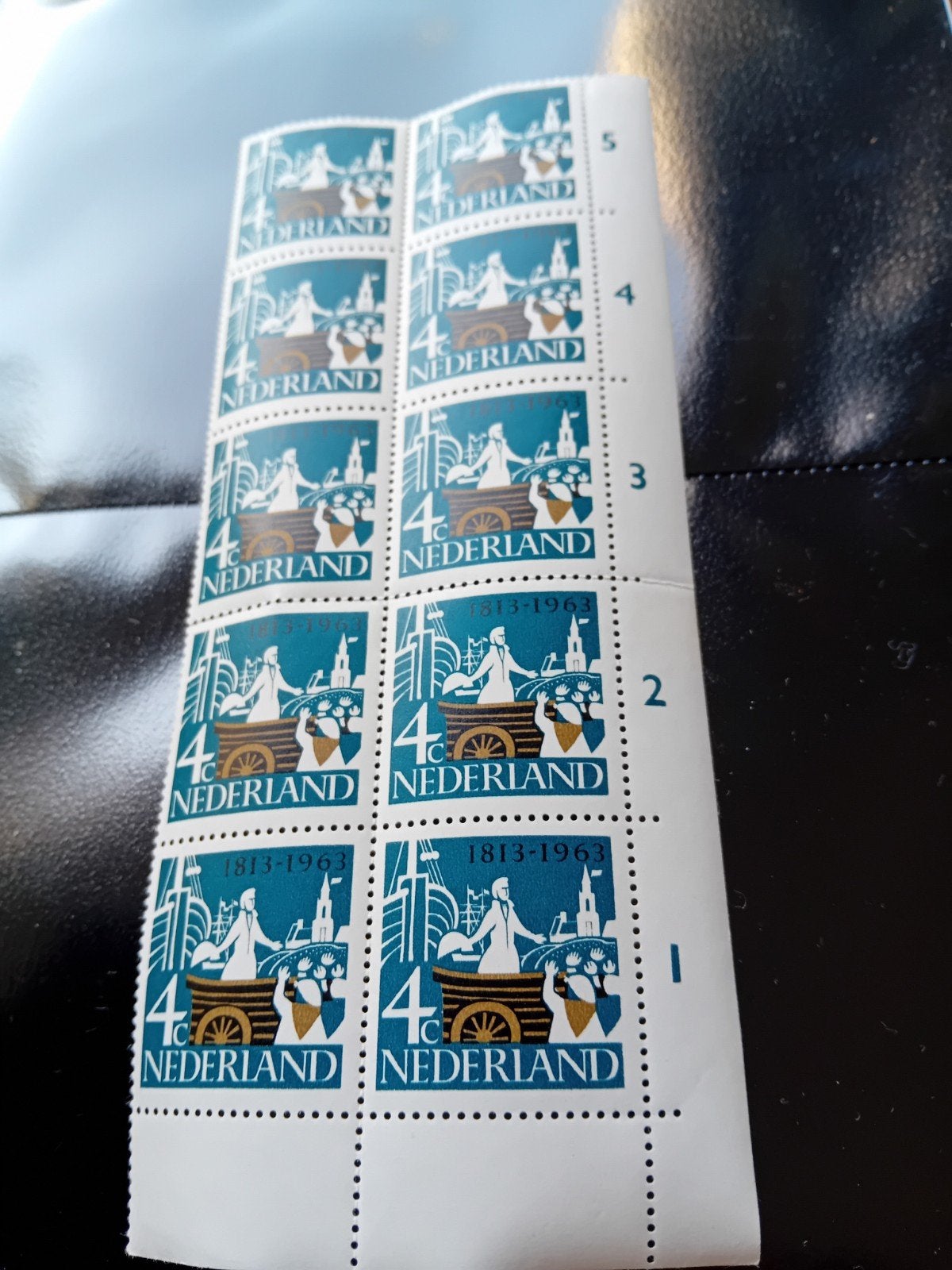 Postzegelvel Nederland 1813-1963, 4 cent, Ophalen of Verzenden, Na 1940, Postfris