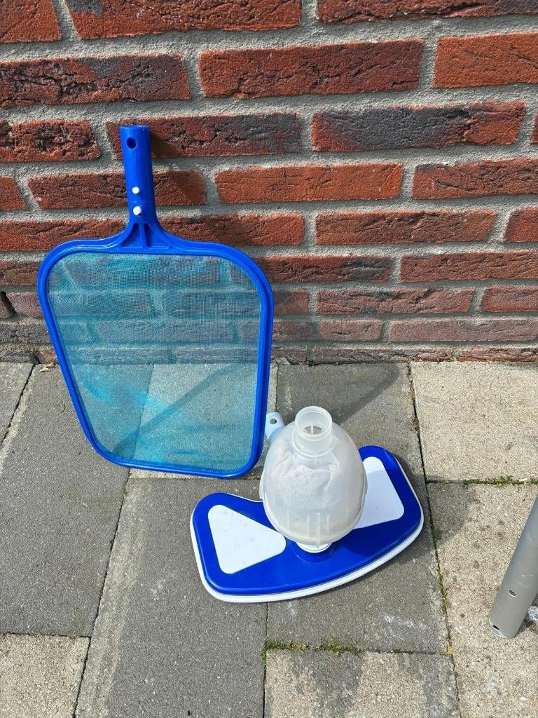 Schoonmaakset zwembad, Tuin en Terras, Zwembad-toebehoren, Ophalen, Gebruikt, Overige typen