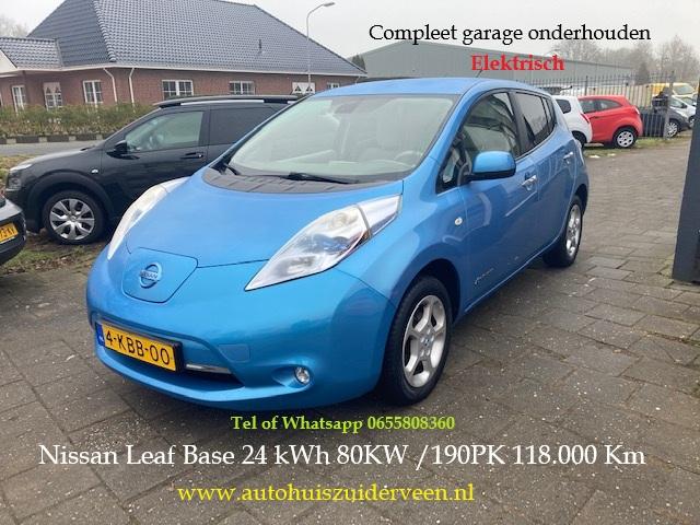 Nissan Leaf Base 24 kWh Elektrisch 80KW / 109PK Automaat, Automaat, Gebruikt, Beige, Blauw