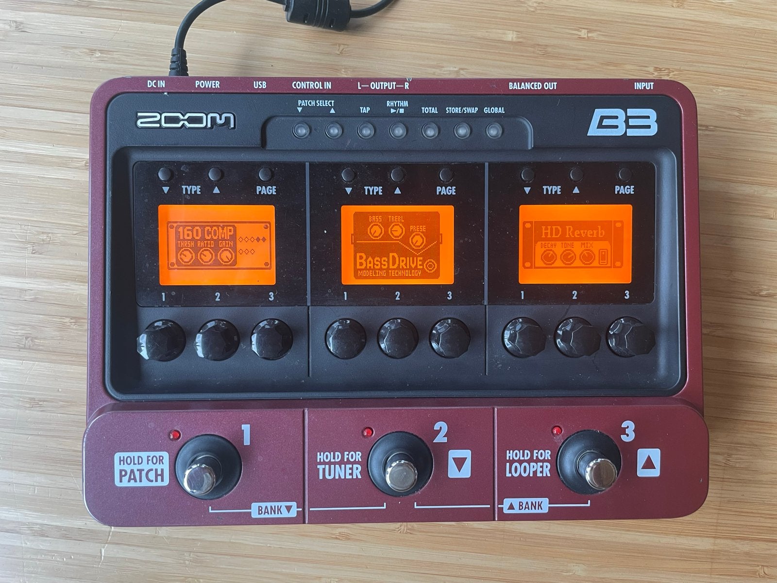 Zoom B3 Bass Multi-Effect Processor, Ophalen of Verzenden, Zo goed als nieuw, Multi-effect