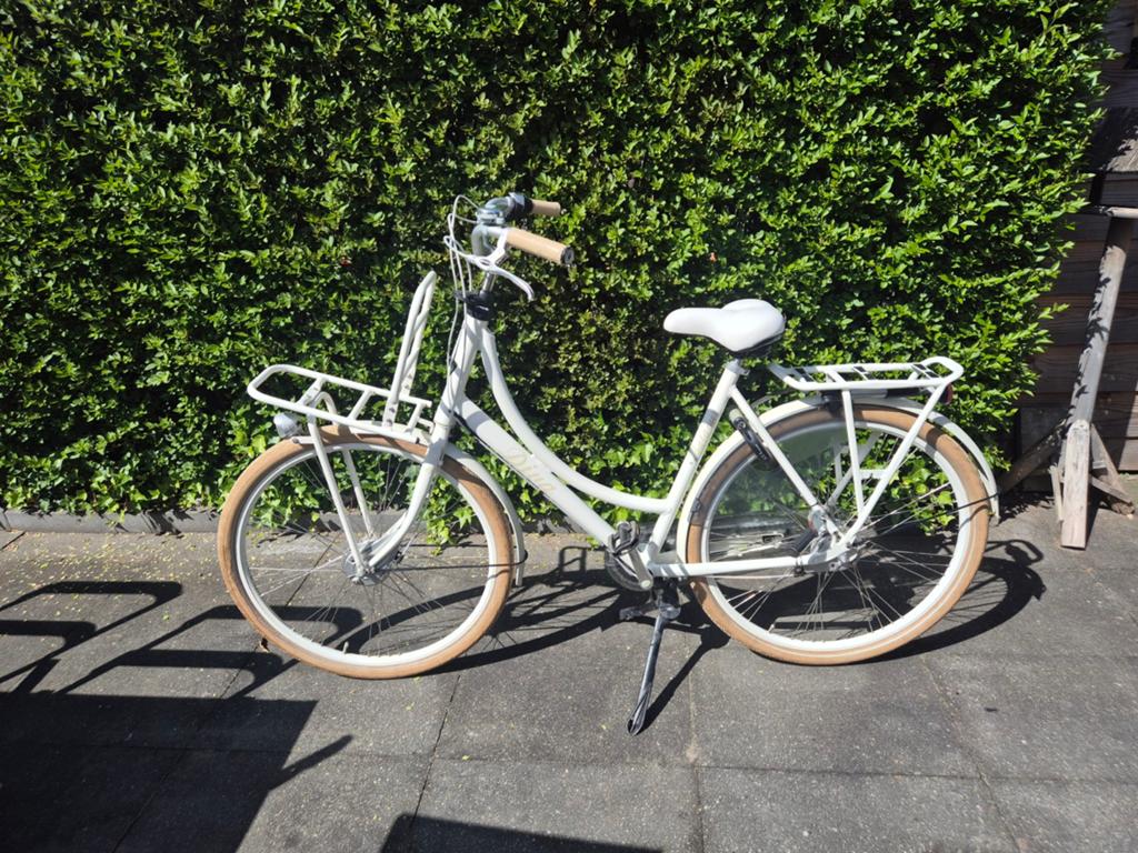 Batavus Diva Damesfiets Wit - Framemaat 56, 28 inch, Fietsen en Brommers, Fietsen | Dames | Damesfietsen, Ophalen, Gebruikt, Versnellingen