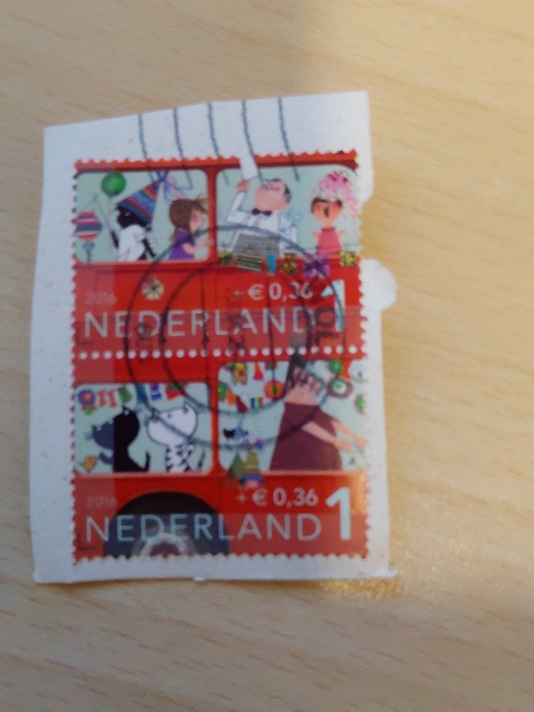 2016 Kinderzegels Fiep Westendorp paar van 2st, Verzenden, Gestempeld