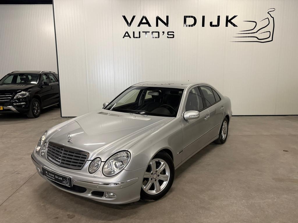 Mercedes-Benz E-klasse 320 V6 Elegance Automaat Leder W211, Auto's, Mercedes-Benz, Automaat, Achterwielaandrijving, Gebruikt, Zwart