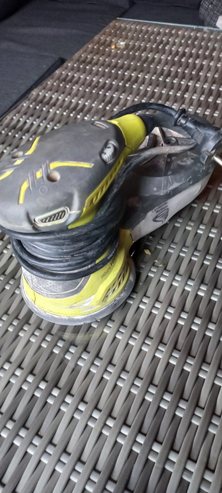 Ryobi schuurmachine, Ophalen of Verzenden, Gebruikt, Minder dan 600 watt, Vlakschuurmachine