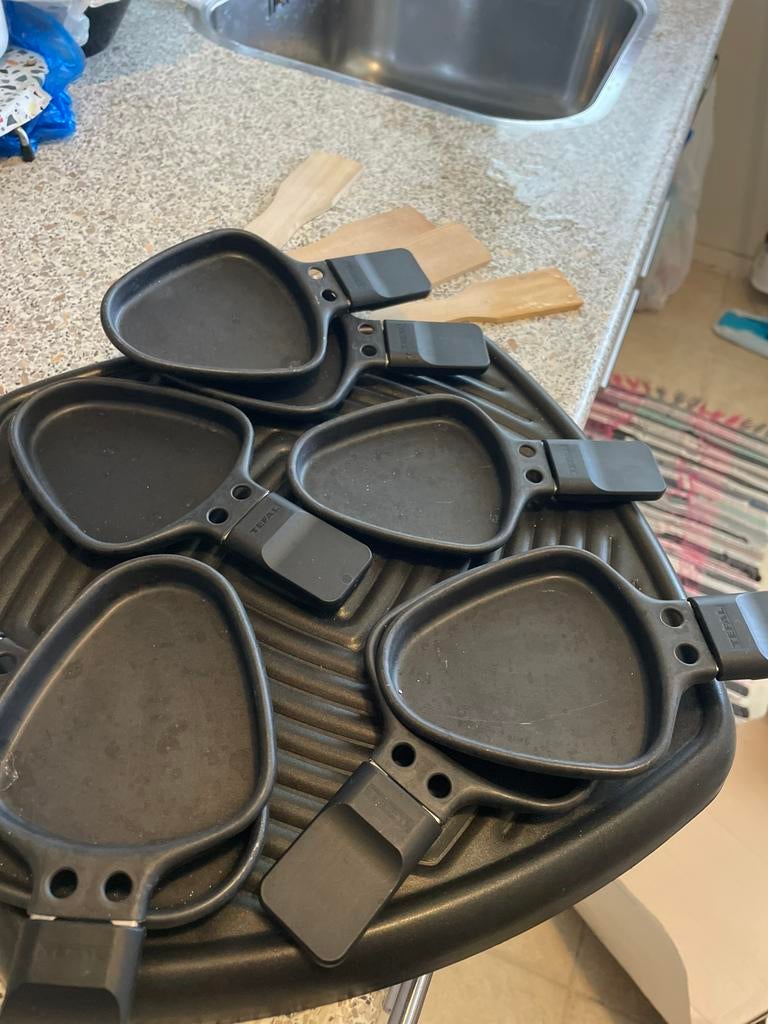 Tefal Raclette Table-Grill, Ophalen of Verzenden, Zo goed als nieuw, 8 personen of meer