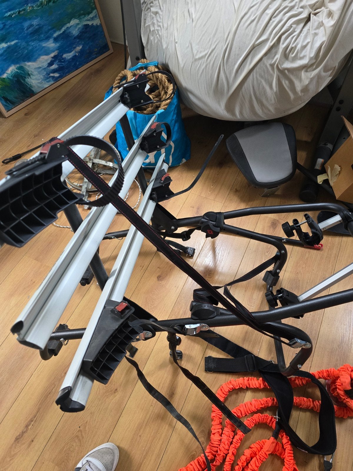 Menabo Stand up 3 voor fietsendrager voor 3  fietsen, Auto diversen, 3 fietsen of meer, Zo goed als nieuw, Brede banden, Achterklepdrager