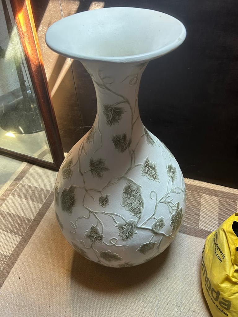 1 m hoog 80 cm breed vaas, Huis en Inrichting, Woonaccessoires | Vazen, Overige kleuren, Ophalen of Verzenden, 75 cm of meer, Glas